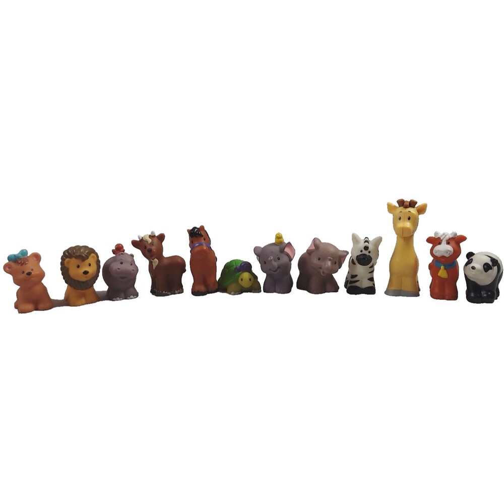 Fisher Price Little People Pets Animals Lot of 12 Vintage 2002-2017 Turtle Bear